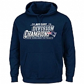 Men's New England Patriots Majestic 2015 AFC East Division Champions Pullover Hoodie - Navy Blue,baseball caps,new era cap wholesale,wholesale hats